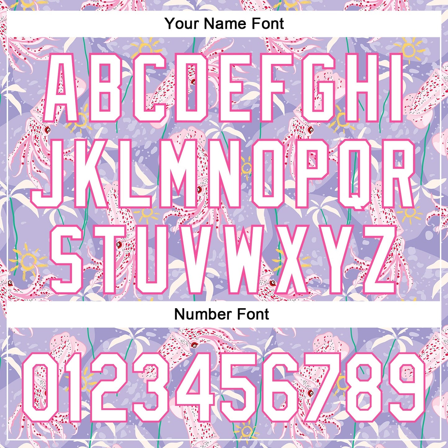 Custom Light Purple White-Pink 3D Hawaii Beach Tropical Octopus Authentic Baseball Jersey