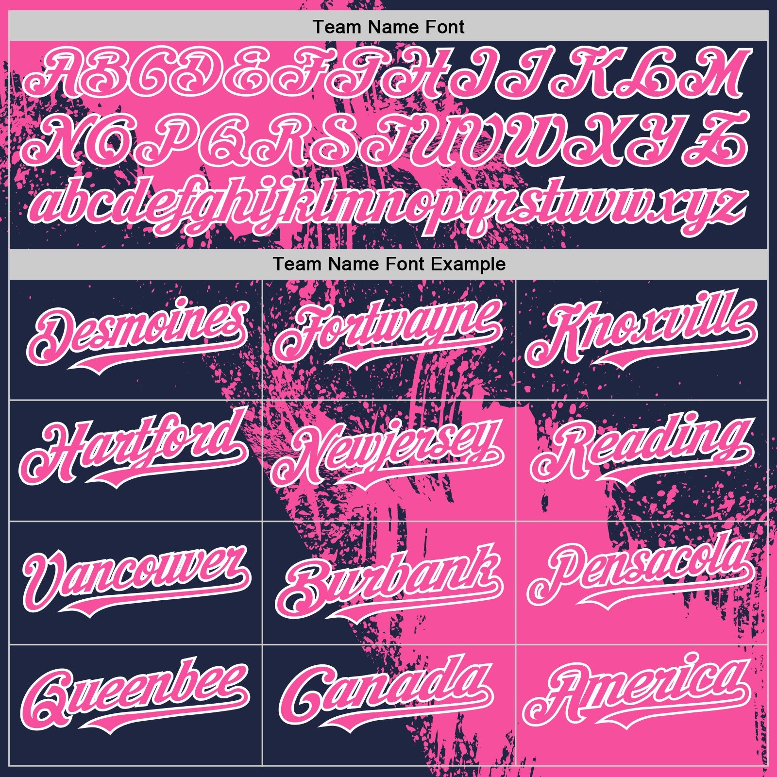 Custom Pink Navy-White 3D Pattern Design Abstract Brush Stroke Authentic Baseball Jersey