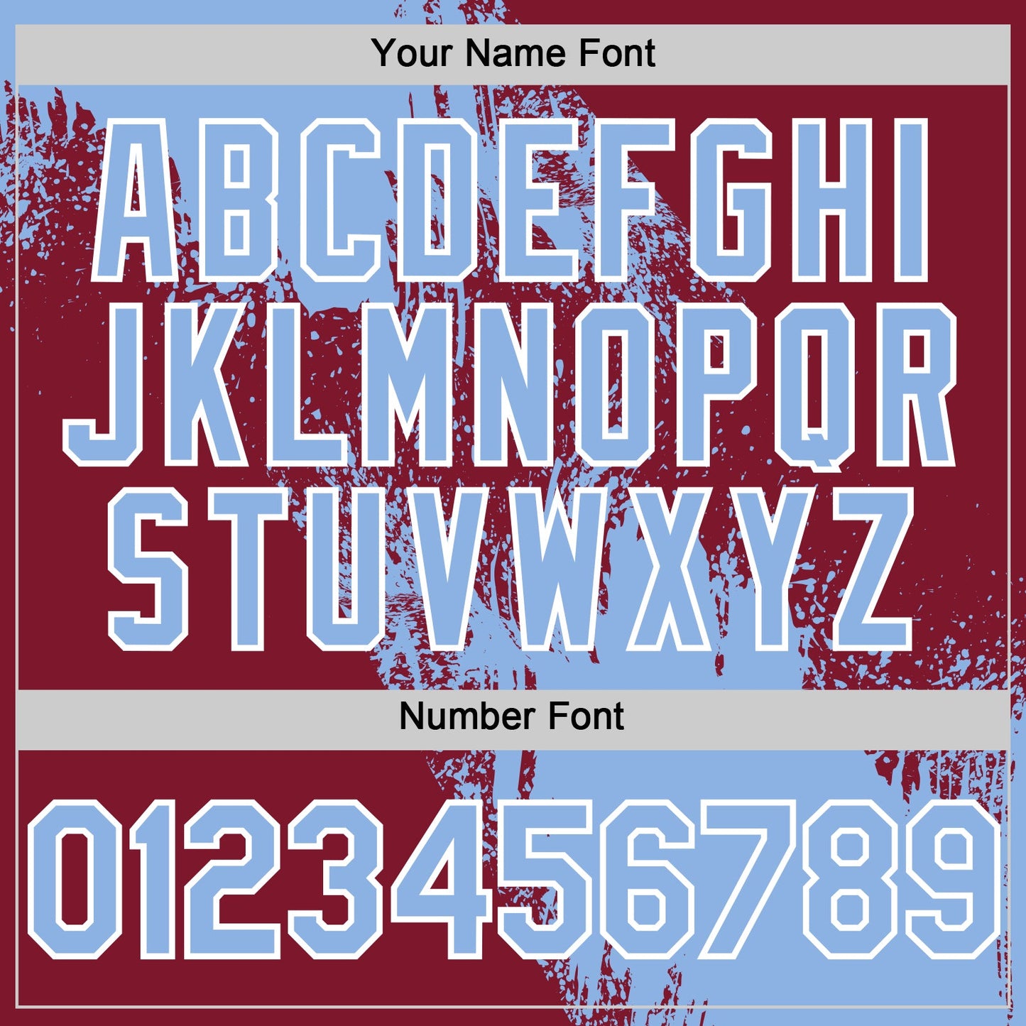 Custom Light Blue Crimson-White 3D Pattern Design Abstract Brush Stroke Authentic Baseball Jersey