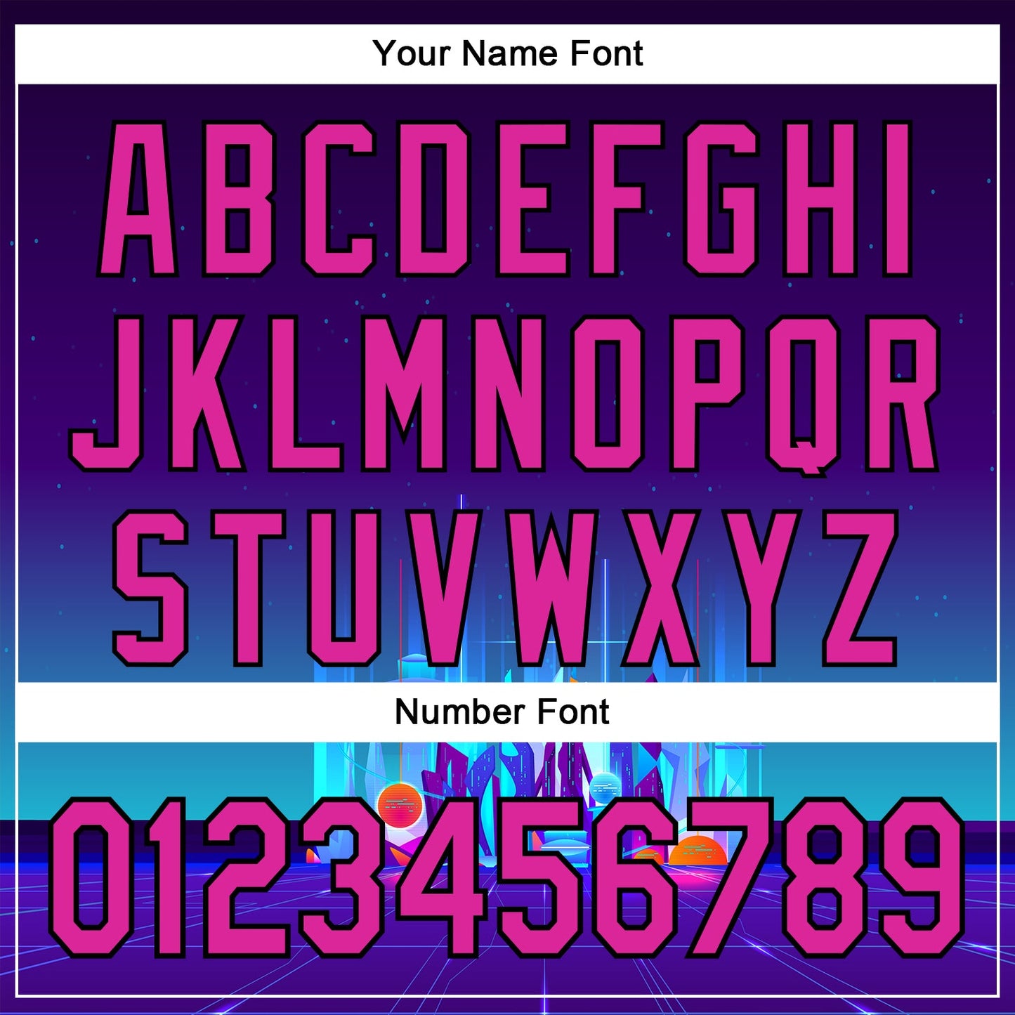 Custom Navy Deep Pink-Black 3D Pattern Design Rave Psychedelic Futuristic City Authentic Baseball Jersey