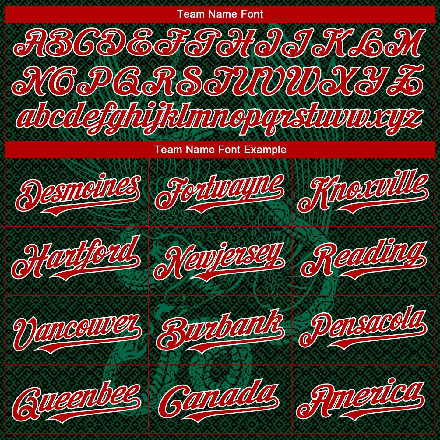Custom Green Red Kelly Green-White 3D Mexico Authentic Baseball Jersey