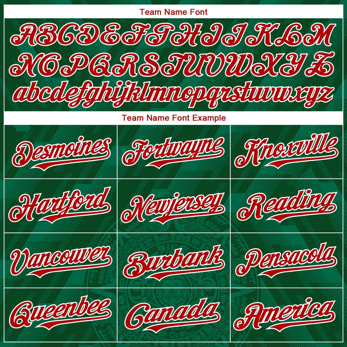 Custom Kelly Green Red-White 3D Mexico Authentic Baseball Jersey