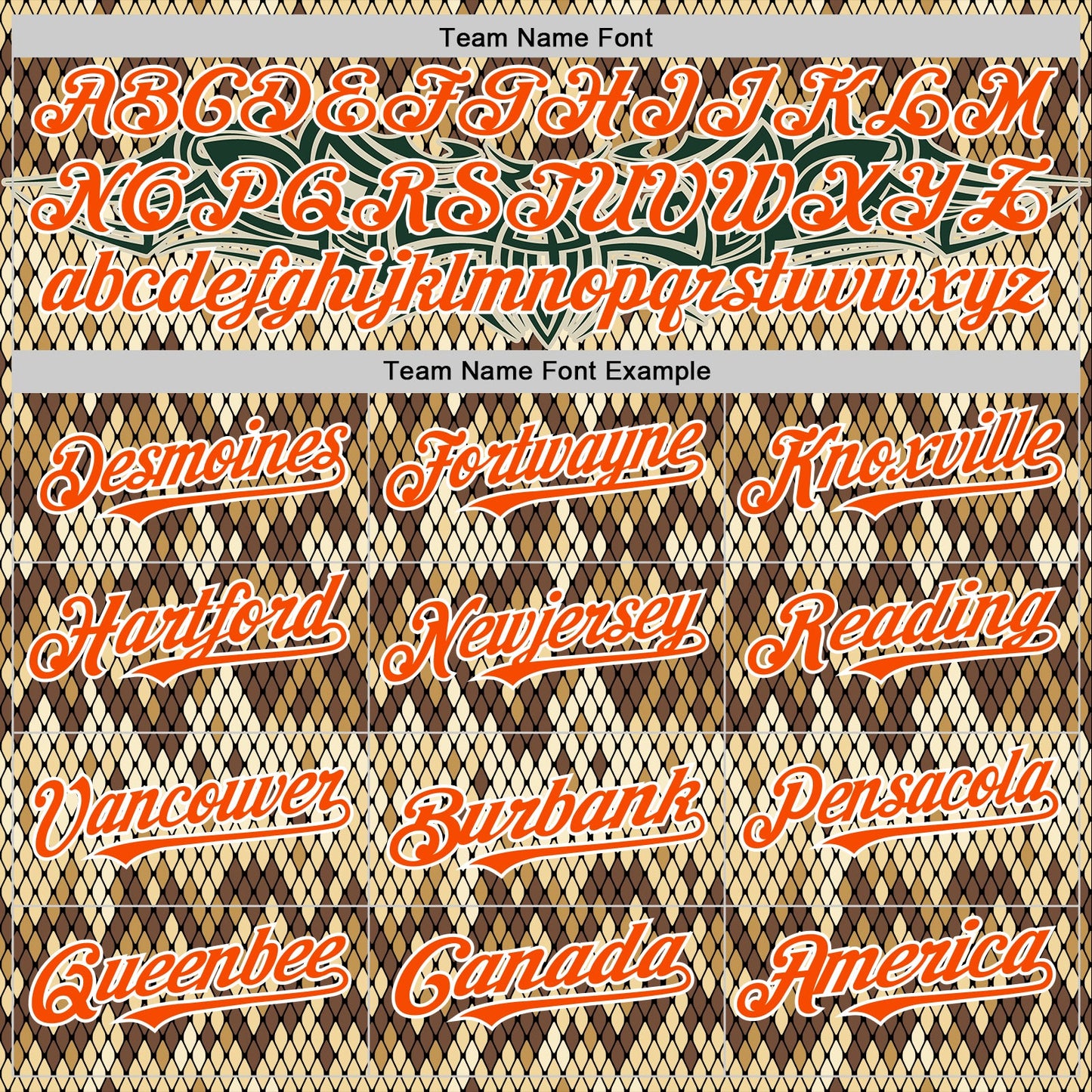 Custom Black Orange-White 3D Pattern Design Rave Party Animal Snake Python Print Authentic Baseball Jersey