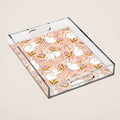 Funny bunny print Acrylic Tray Gallery Image 1