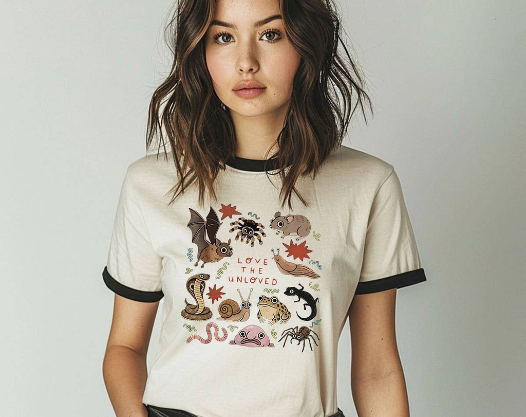Love the Unloved Weird Animals Biology Teacher Ringer Shirt