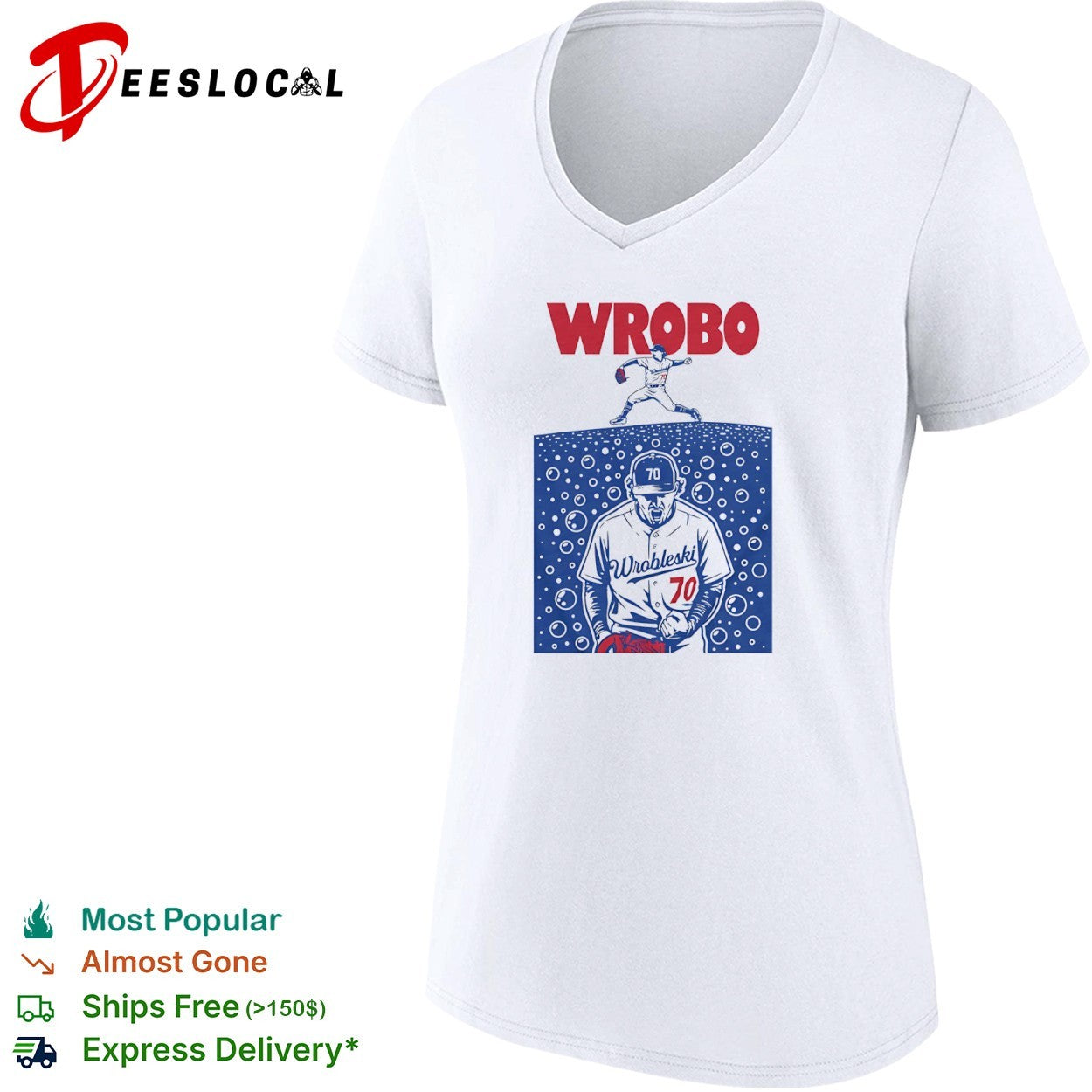 Wrobleski 70 Wrobo Roto Wear baseball pitcher shirt