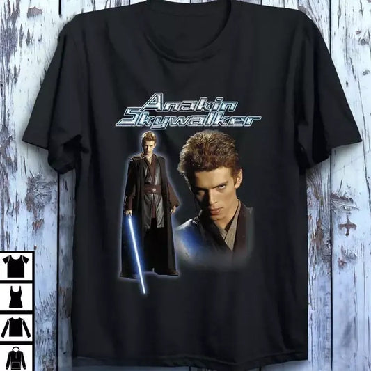4nakin Skywalkr Portrait T-shirt, Unisex Cotton For Men Women, For Fans Classic Top Fabric