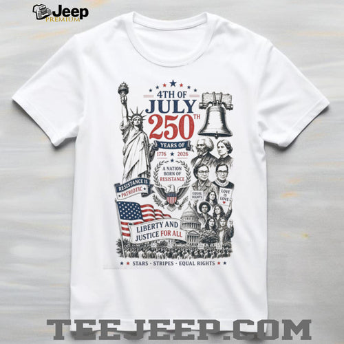 4th Of July 250th Anniversary 1776 2026 Resistance Patriotic Independence Day Shirt