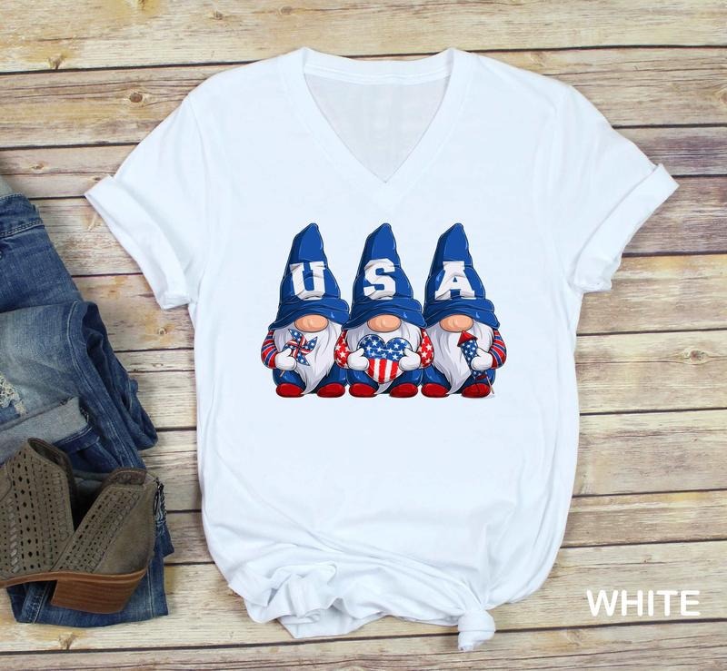 4th Of July Gnomes Shirt 4th Of July Shirt American Tee Usa Shirt Family Matching Tee Gift For Independence Day Patriotic Family Shirt
