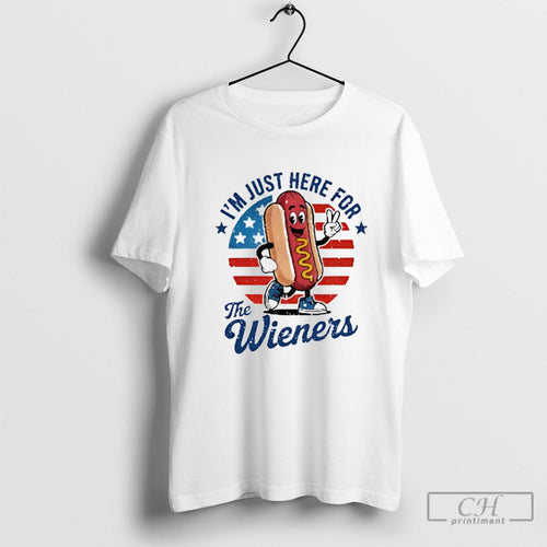 4th Of July Im Just Here For The Wieners Shirt Sweater