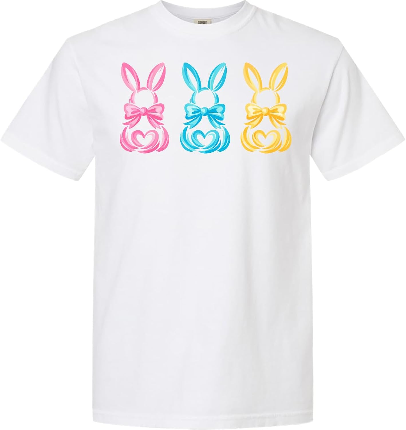 Pastel Easter Bunny Silhouette Adult Premium T-Shirt