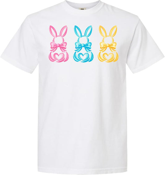 Pastel Easter Bunny Silhouette Adult Premium T-Shirt