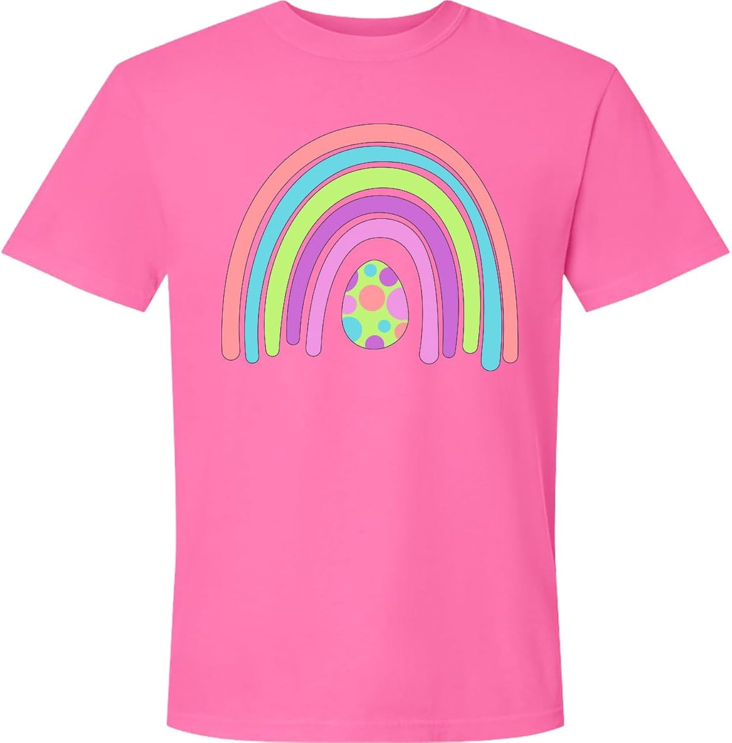 Retro Pastel Easter Egg Rainbow Adult Premium T-Shirt
