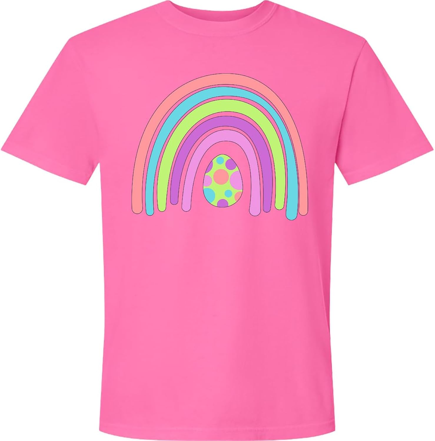Retro Pastel Easter Egg Rainbow Adult Premium T-Shirt