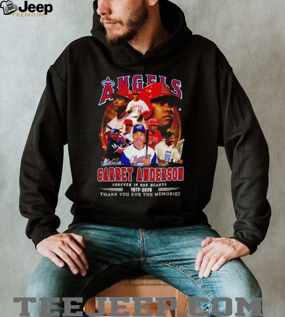 Garret Anderson LA Angels Memorial Tribute T Shirt 1972 2026 Forever In Our Hearts