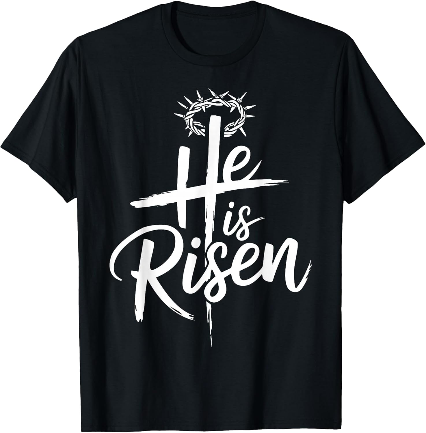He is Risen Jesus Cross for Religious Christian Easter T-Shirt