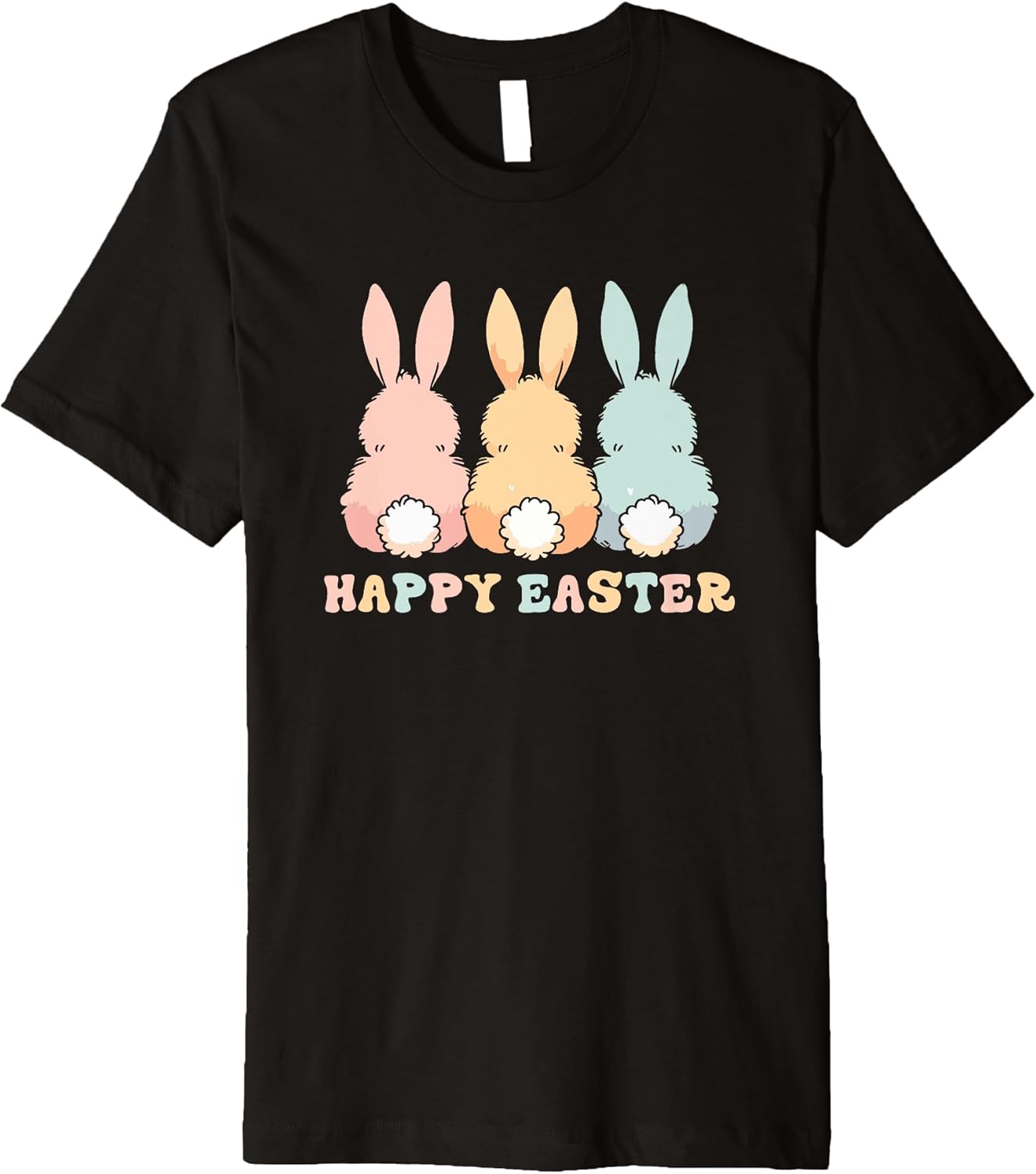 Happy Easter Bunnies Cute Pastel Colors Premium T-Shirt