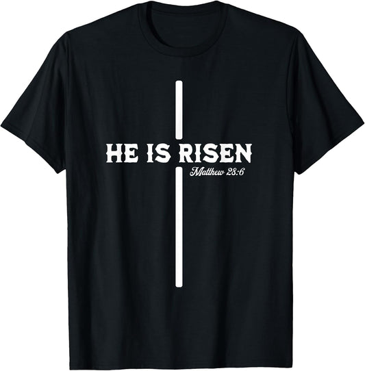 He is Risen Cross Jesus Happy Easter Christian