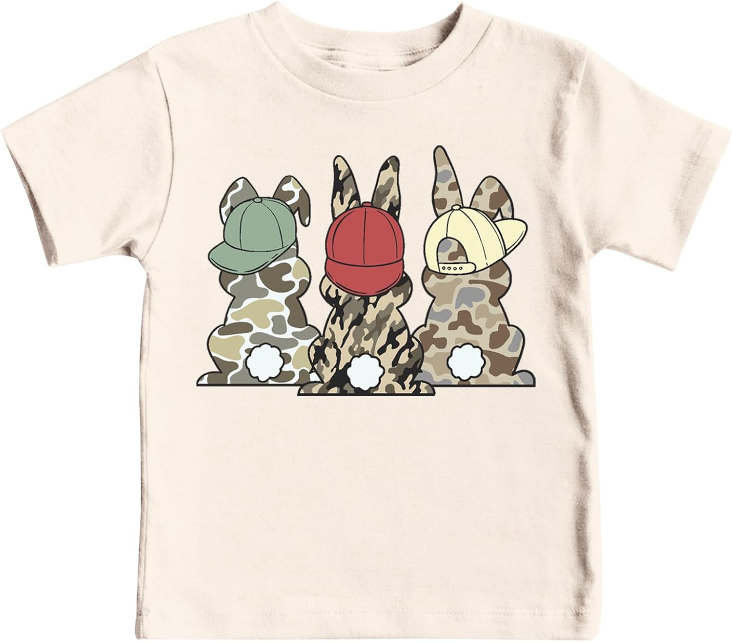 Kid Easter Shirts for Boys Girls 3-6 Years Christian Easter T-Shirts Camo Bunny Tee Tops