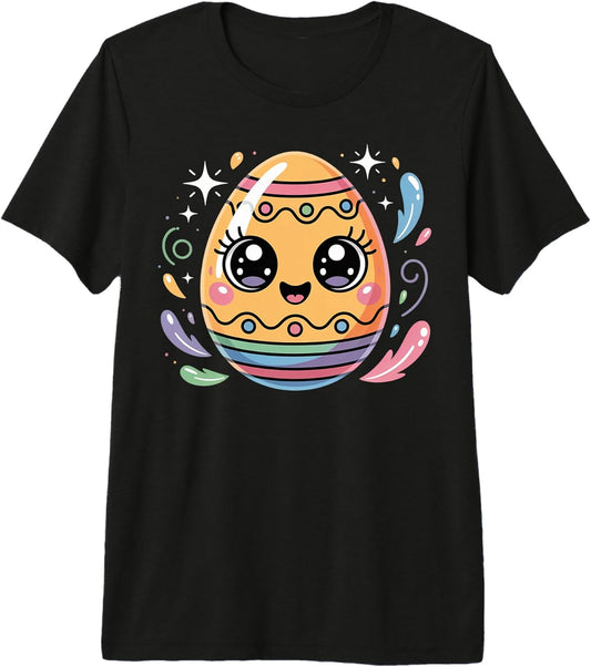 Cute Pastel Easter Egg Kawaii Illustration Premium Tri-Blend T-Shirt