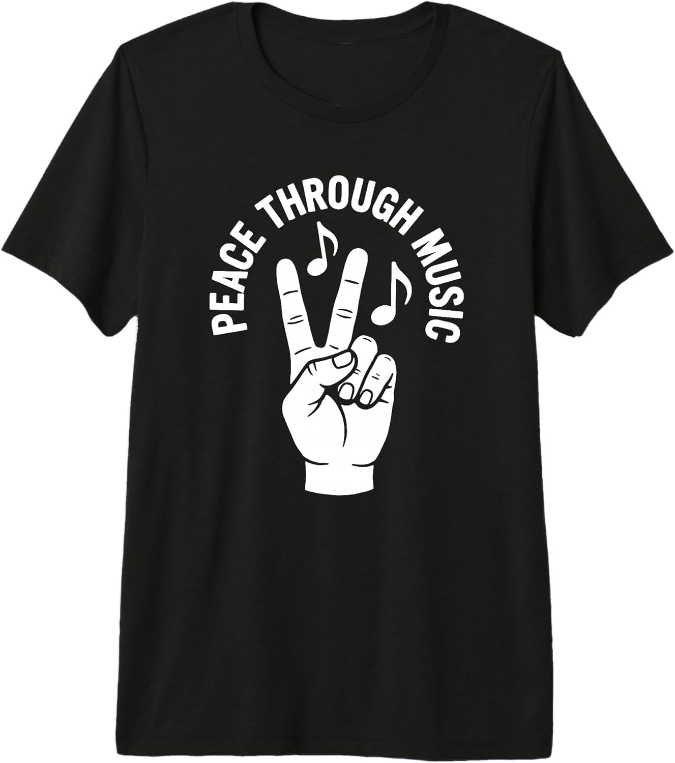 Peace Through Music Retro Vintage Graphic Studio