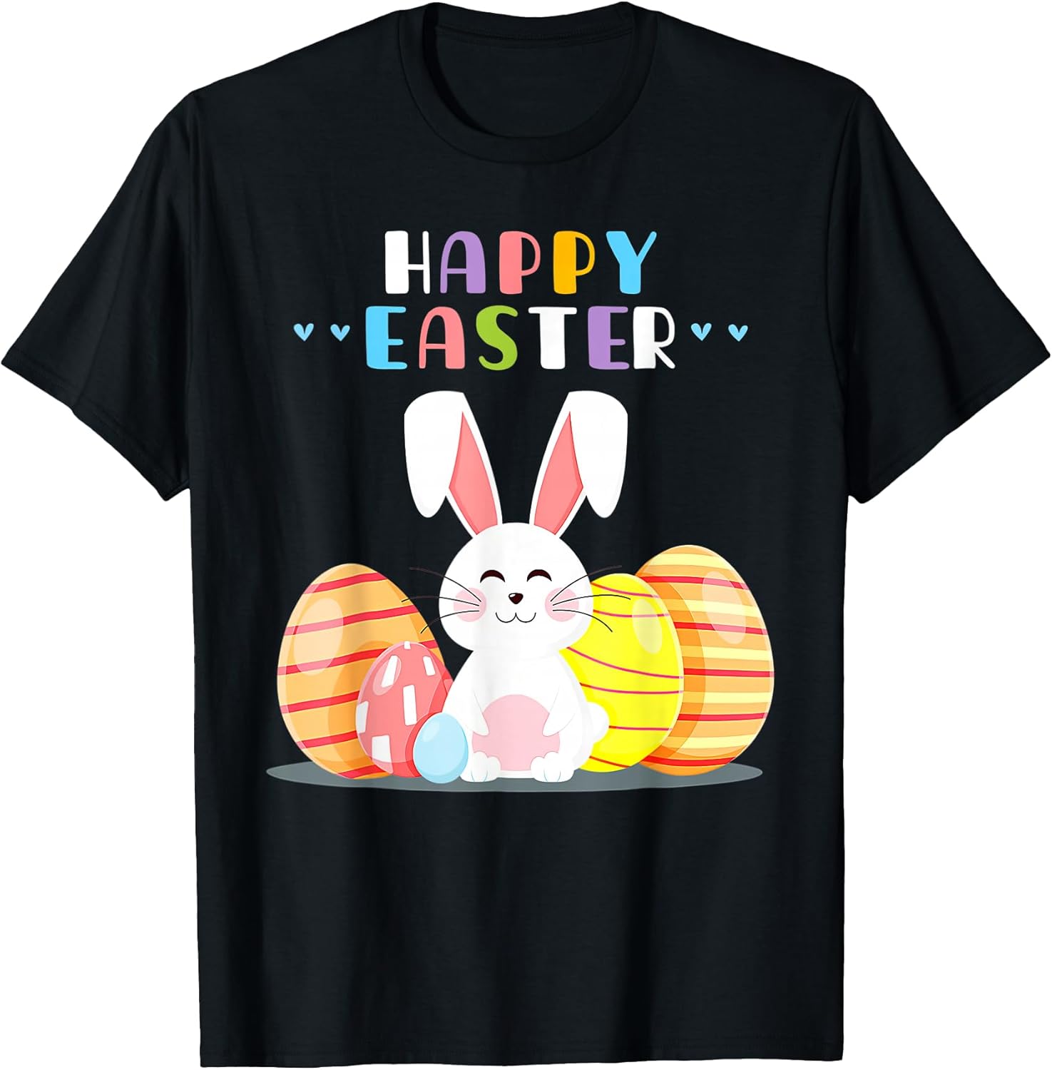 Bunny Pastel Spring Hunt Eggs Rabbit Happy Easter Day Outfit T-Shirt