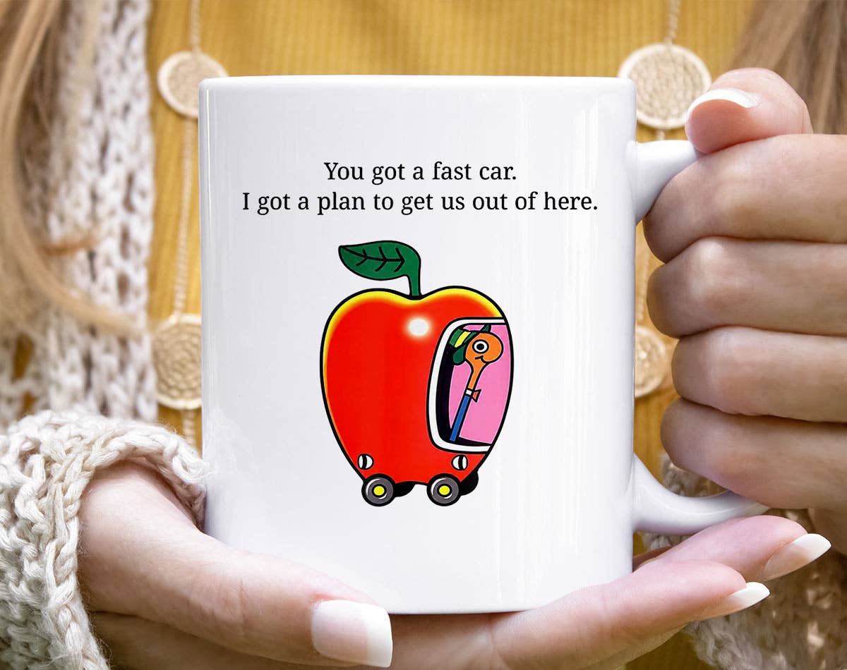 You Got A Fast Car Lowly Worm Classic Book Coffee Mug