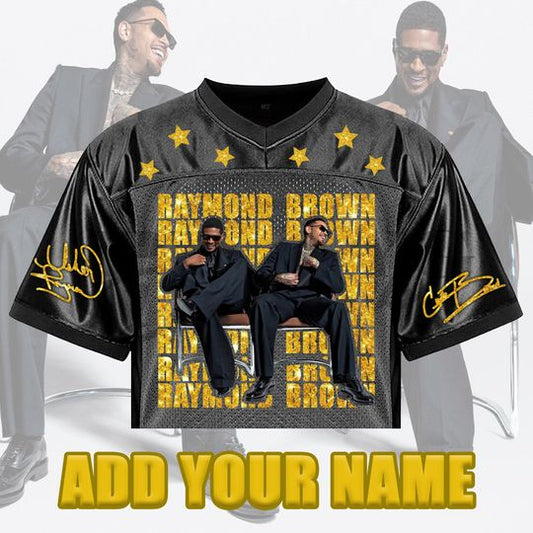Raymond and Brown RnB Tour 2026 Crop top Football Jersey
