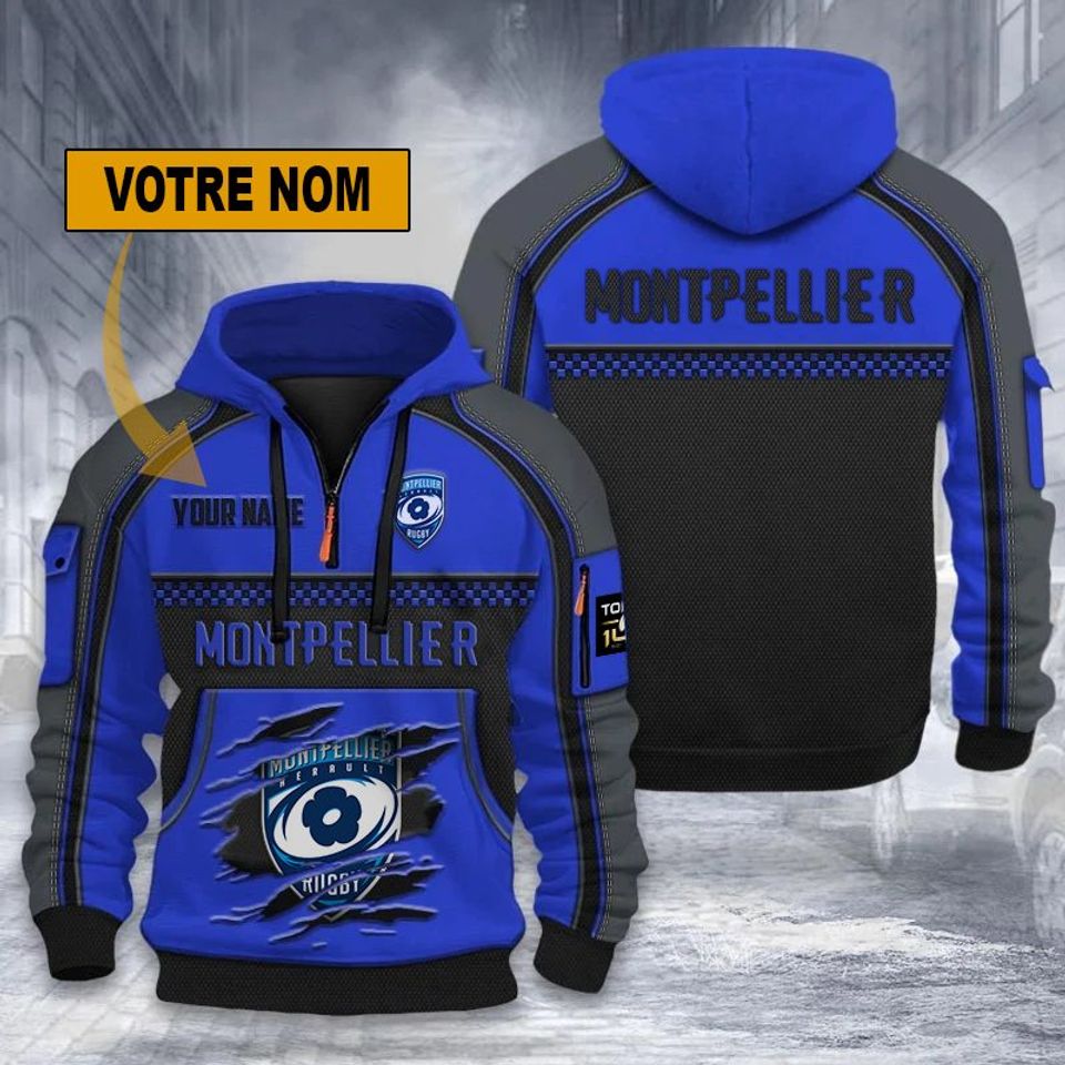Montpellier Hérault Rugby – Dynamic Hoodie New edition with personalized name