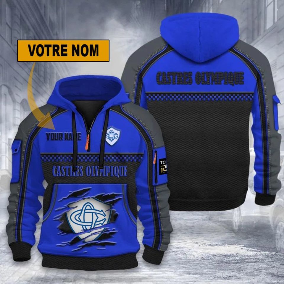 Castres Olympique – Dynamic Hoodie New Edition with Personalized Name