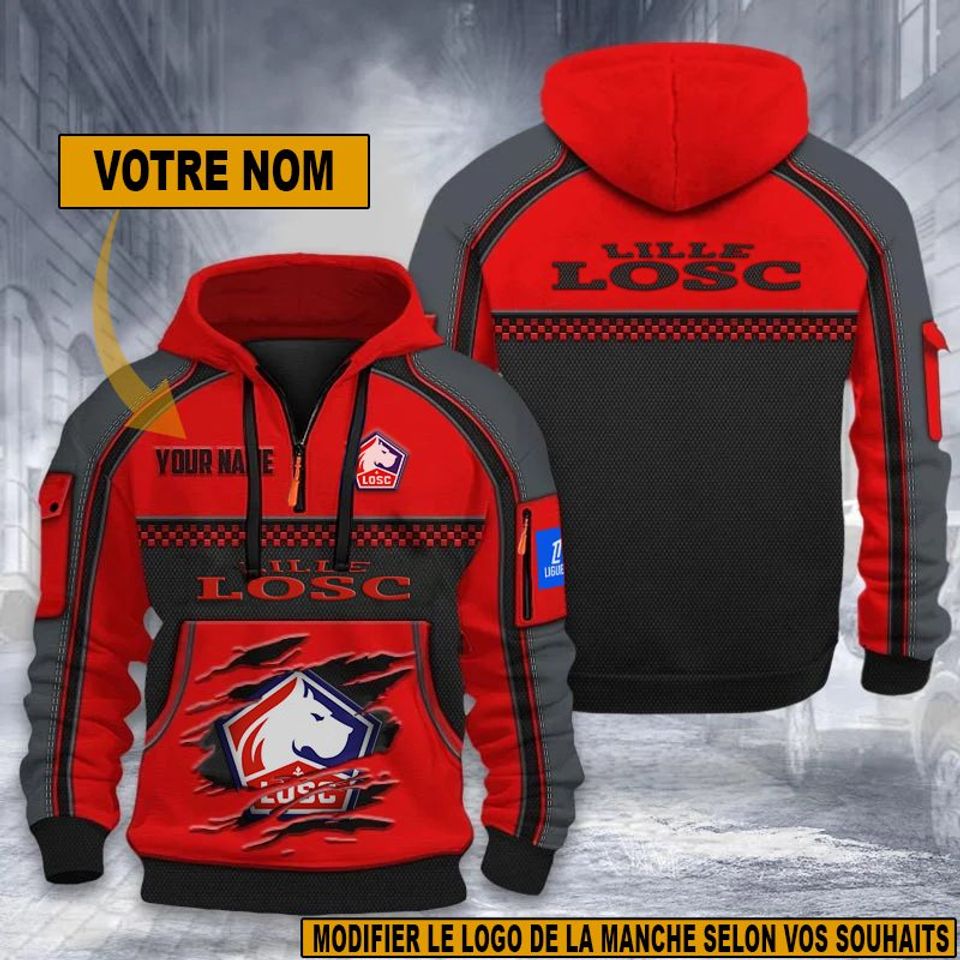 LOSC Lille – Dynamic Hoodie New Edition with Personalized Name