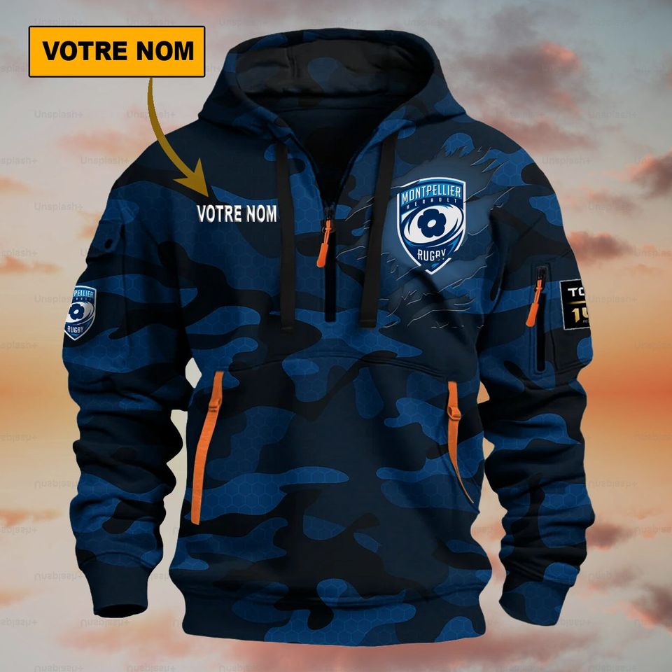 Montpellier Hérault Rugby – Dynamic Hoodie Special Edition with personalized name