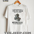70s Biker Old Man Motorcycle Rider T Shirt