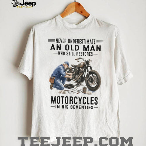 70s Motorcycle Mechanic Old Man Repair T Shirt