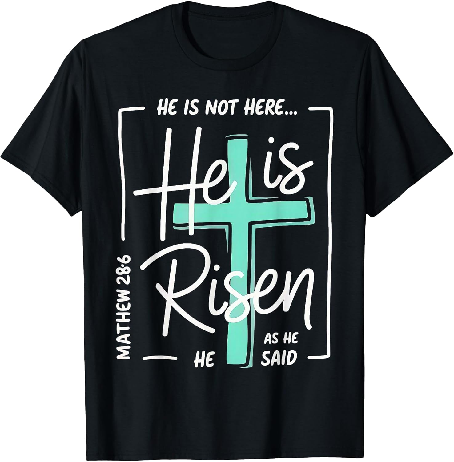 He is Risen Shirt Easter Christian Cross T-Shirt