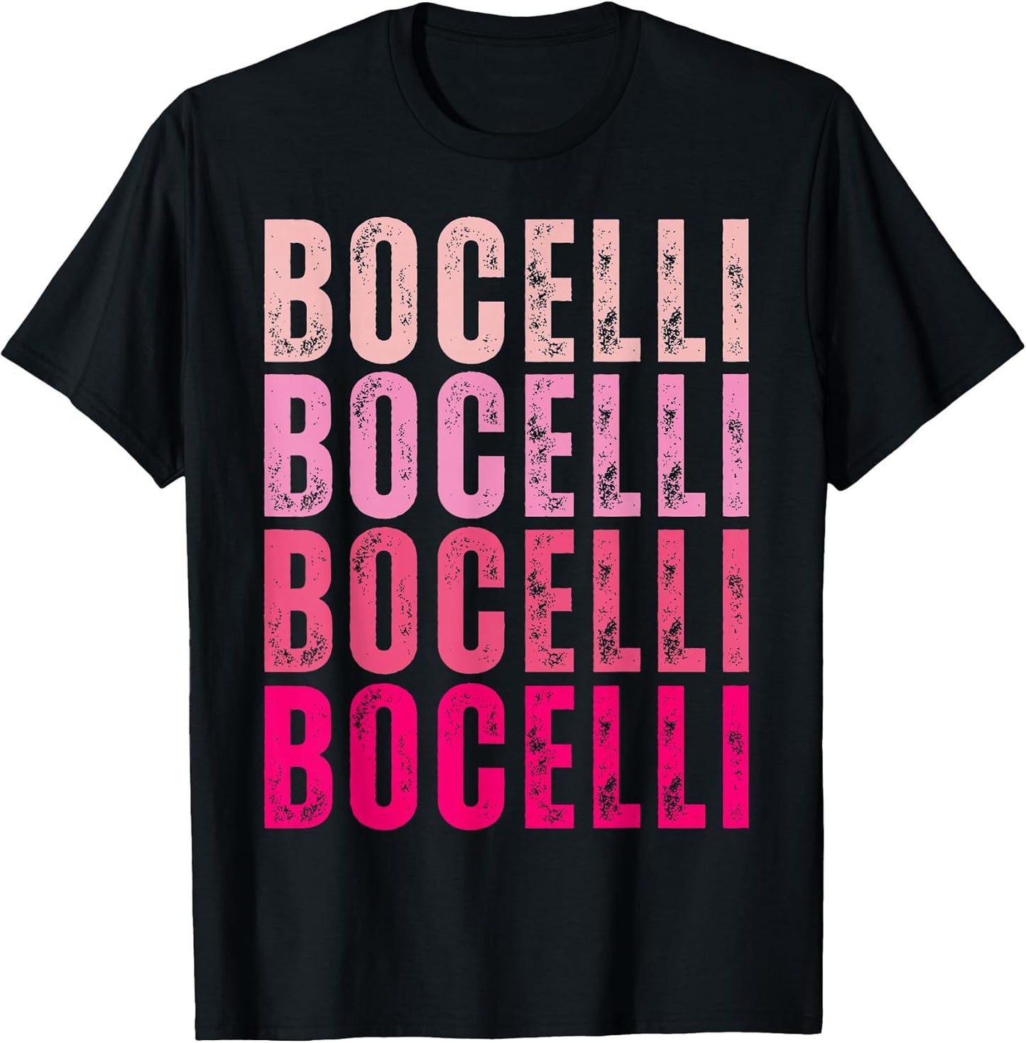 Bocelli Personalized Name Apparel