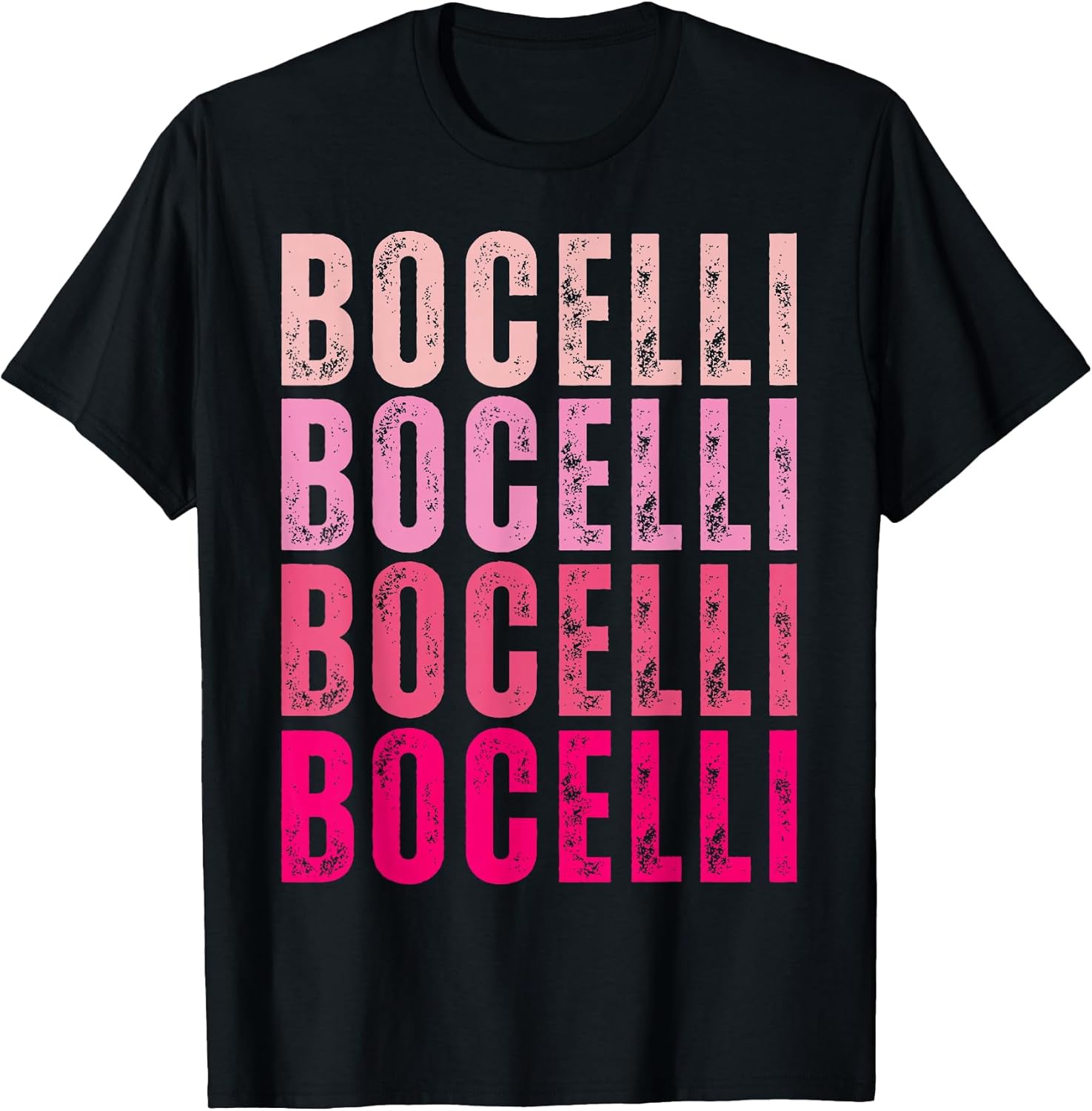 Bocelli Personalized Name Apparel