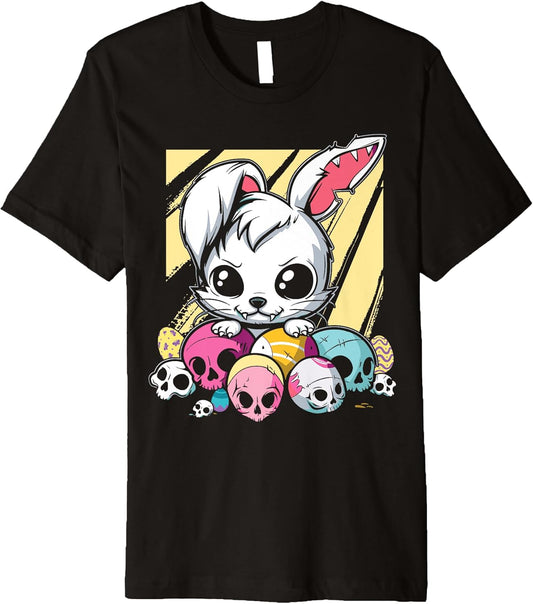 Pastel Goth Easter Bunny Dark Creepy Easter Eggs Premium T-Shirt