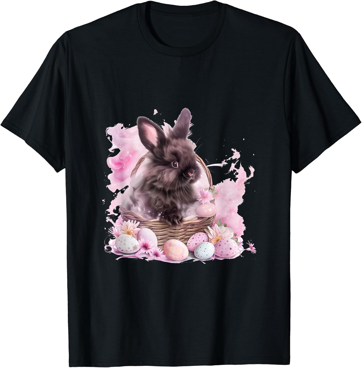 Cute Pastel Eggs Easter Bunny T-Shirt