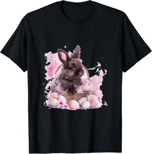 Cute Pastel Eggs Easter Bunny T-Shirt