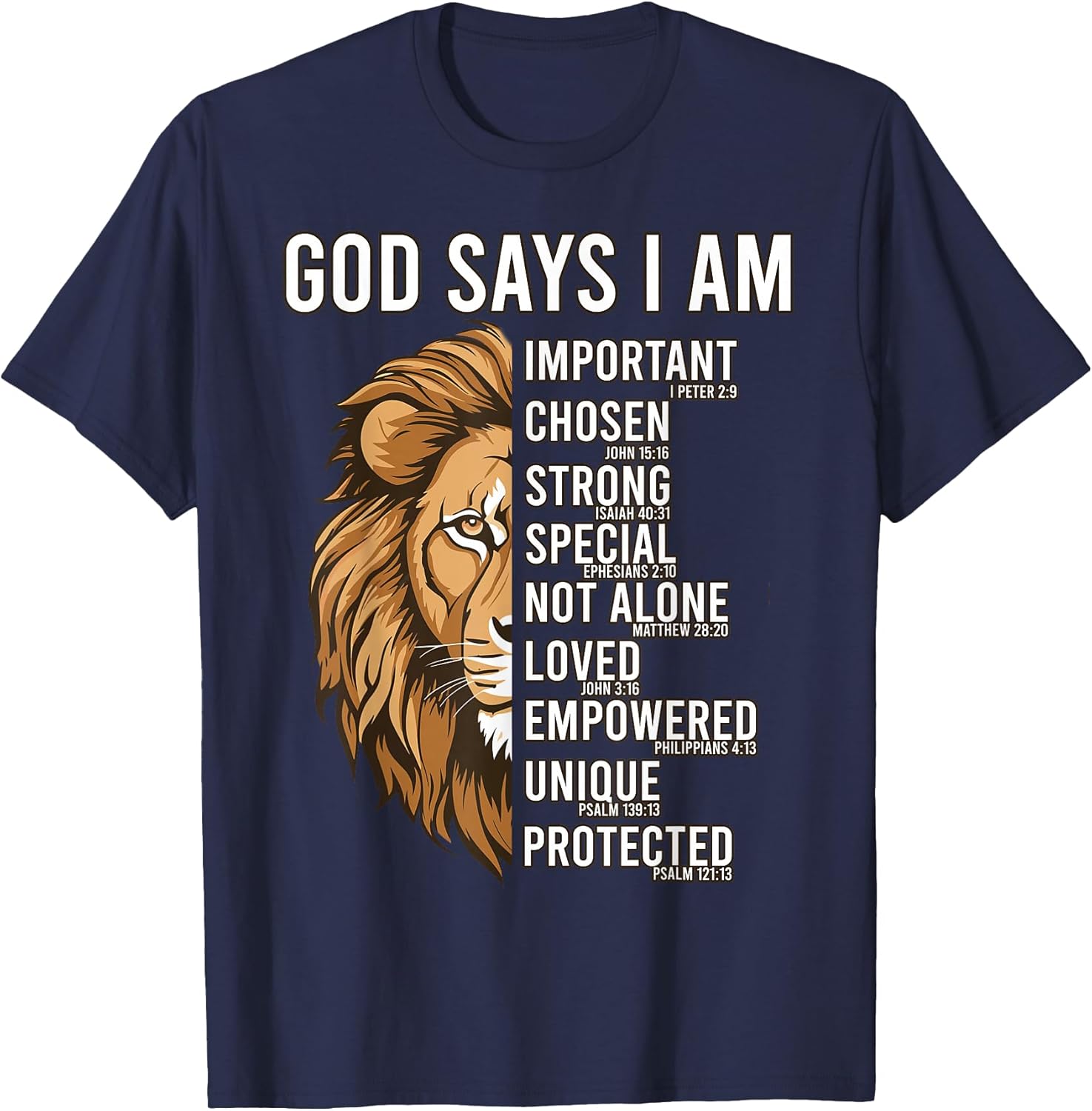 Christian Easter God Says I Am Toddler Boys Jesus Lion Judah T-Shirt
