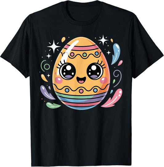 Cute Pastel Easter Egg Kawaii Illustration T-Shirt