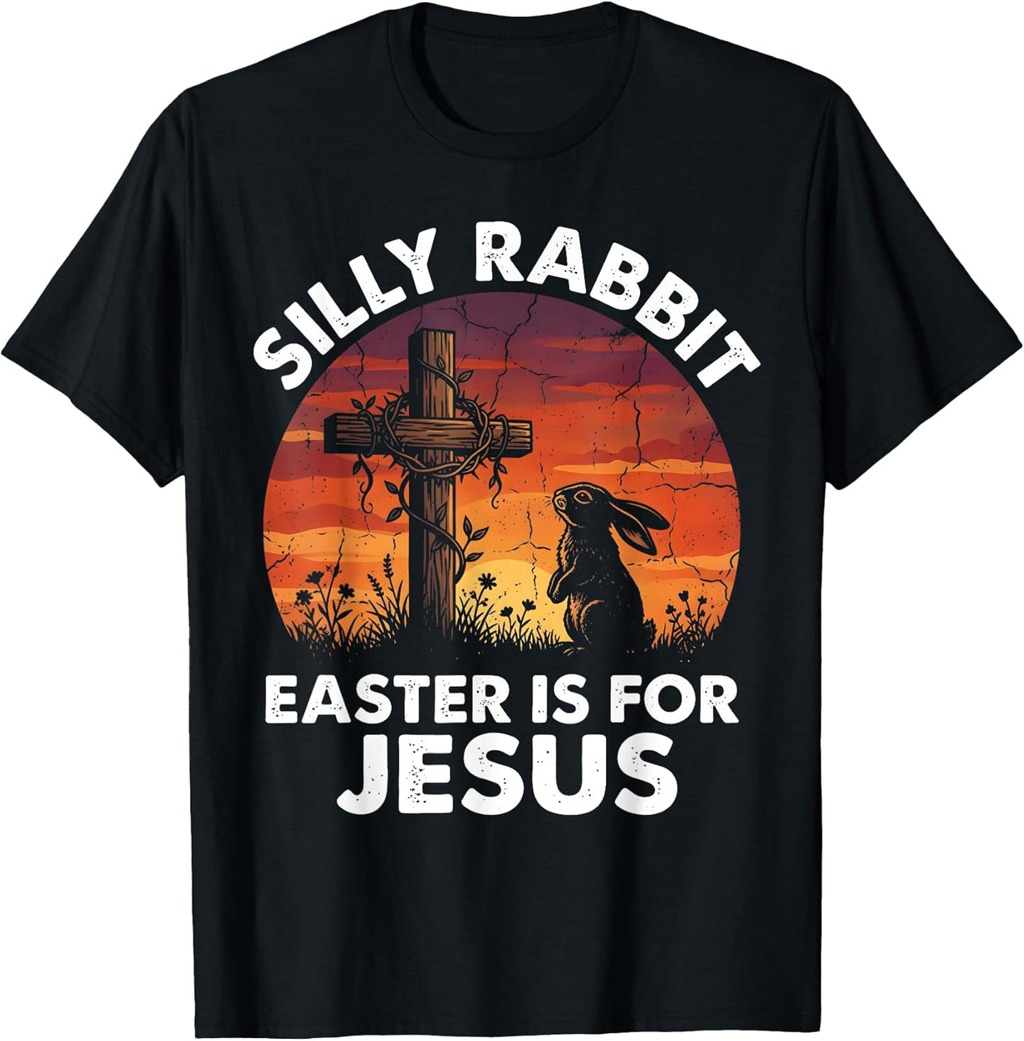 Vintage Silly Rabbit Easter is for Jesus Religious Christian T-Shirt