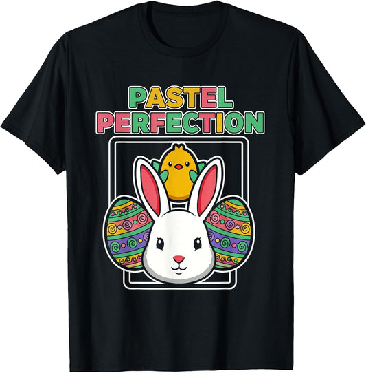 Pastel Perfection Easter Bunny Chick Decorated Eggs T-Shirt