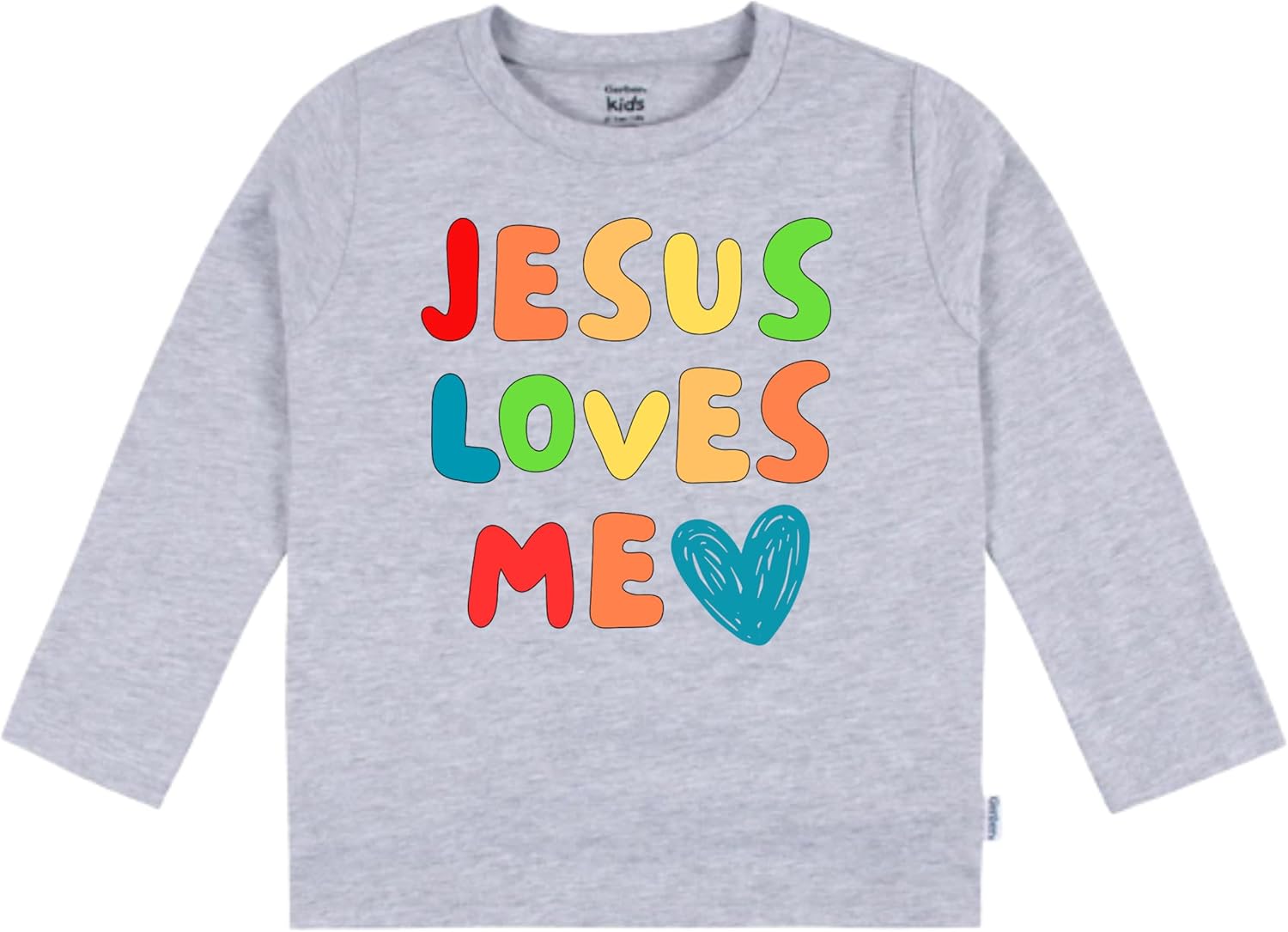 Jesus Loves Me Long Sleeve Christian Shirt for Girls Boys Faith Gift - Jesus T-Shirt