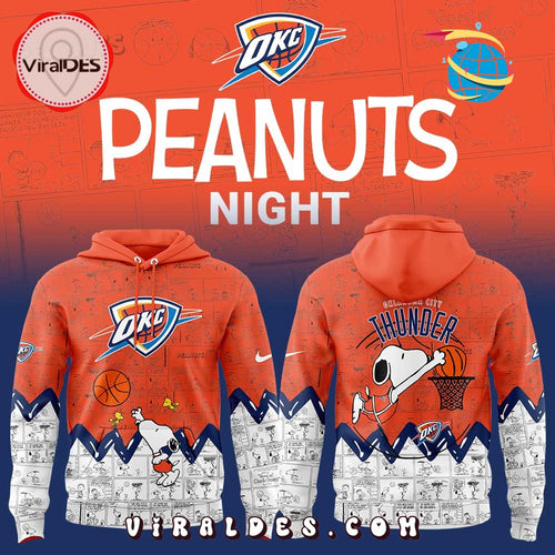 75th Anniversary of Peanuts Oklahoma City Thunder Hoodie