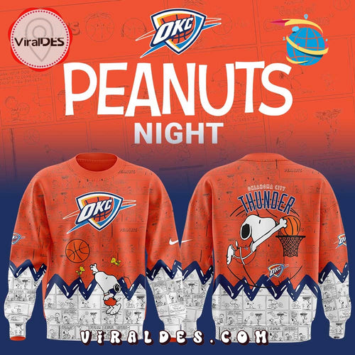 75th Anniversary of Peanuts Oklahoma City Thunder Hoodie
