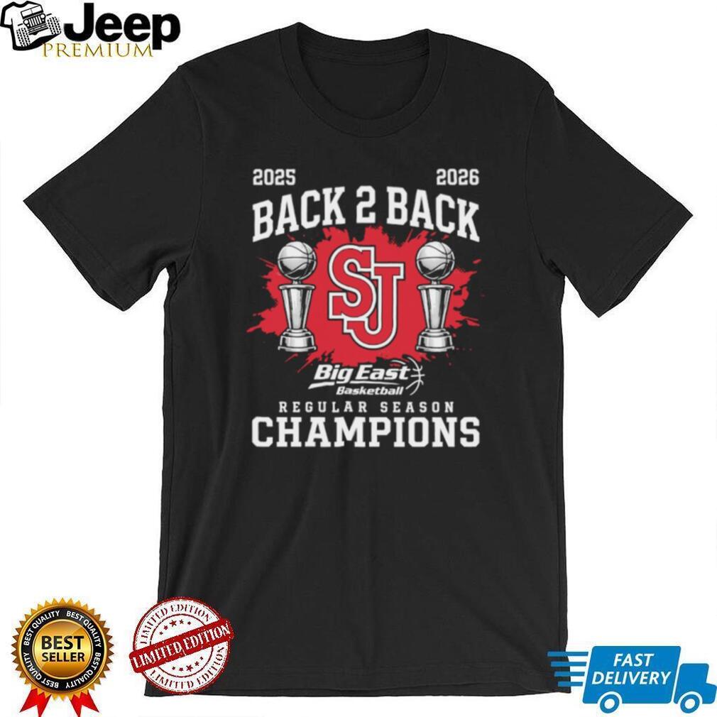St. John’s Red Storm Back 2 Back Big East Regular Season Champions T Shirt