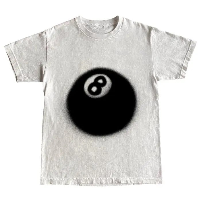 8 Ball unisex cotton Shirt, Vintage graphic Tee, Gift for Man and Woman
