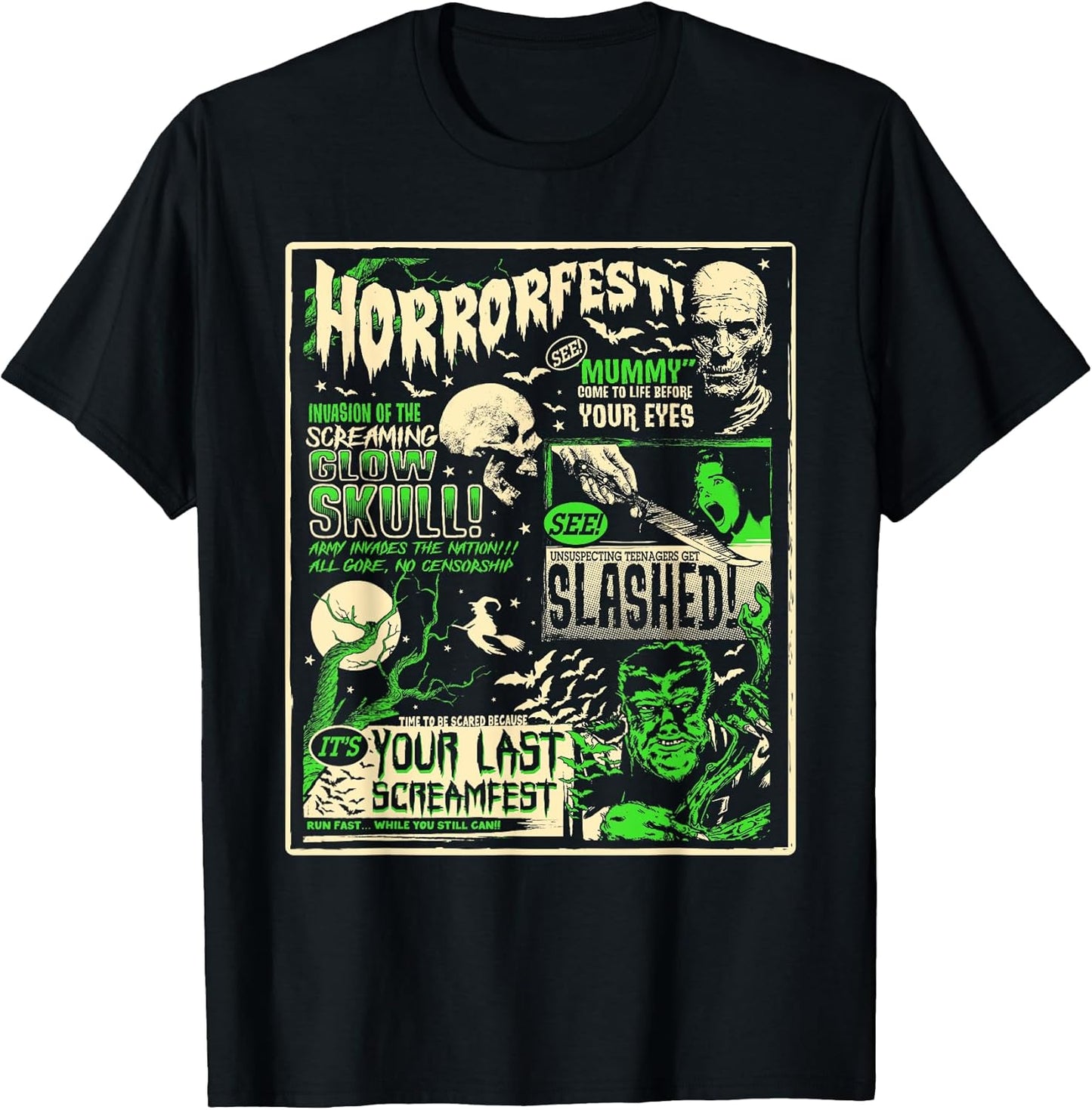 InGENIUS Halloween Vintage Horror Movie Poster